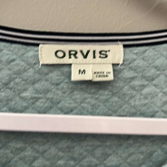 Orvis Blue Quilted Pullover size medium - Picture 2 of 8